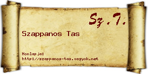 Szappanos Tas névjegykártya